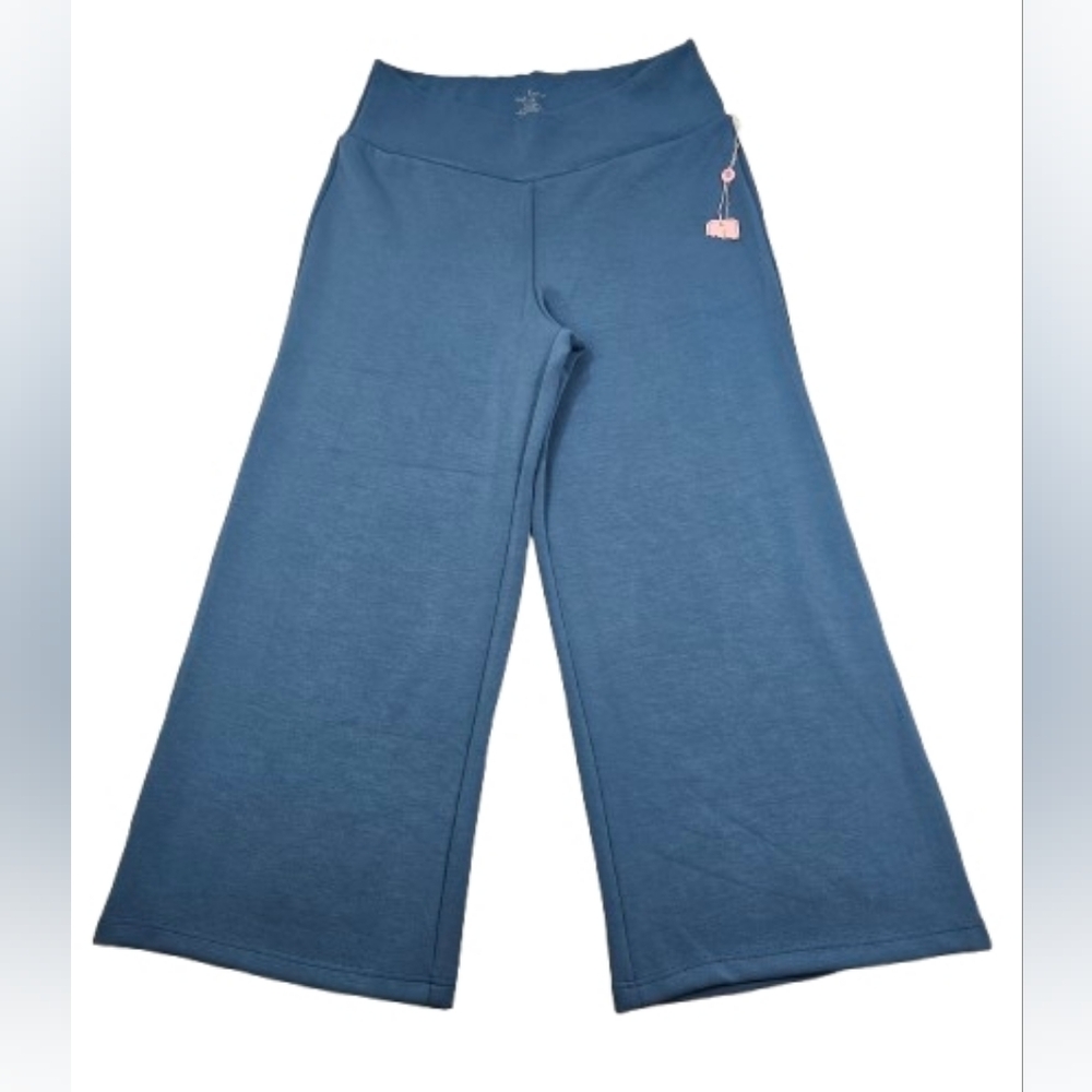 Simply Southern Wide Leg Flare Soft Stretch Comfort Womens XL/XXL Blue Pants